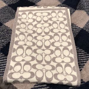 Gently used sparkly coach scarf